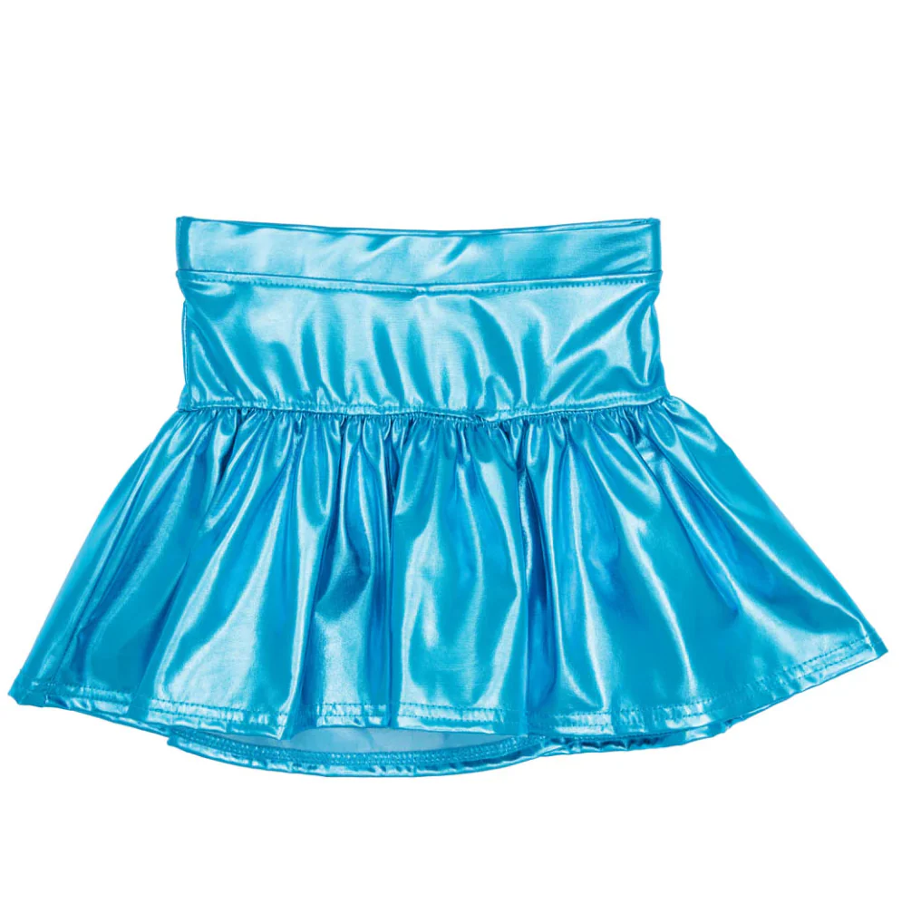 Girls' Azarhia Slick Metallic Gathered Skort - Image 11