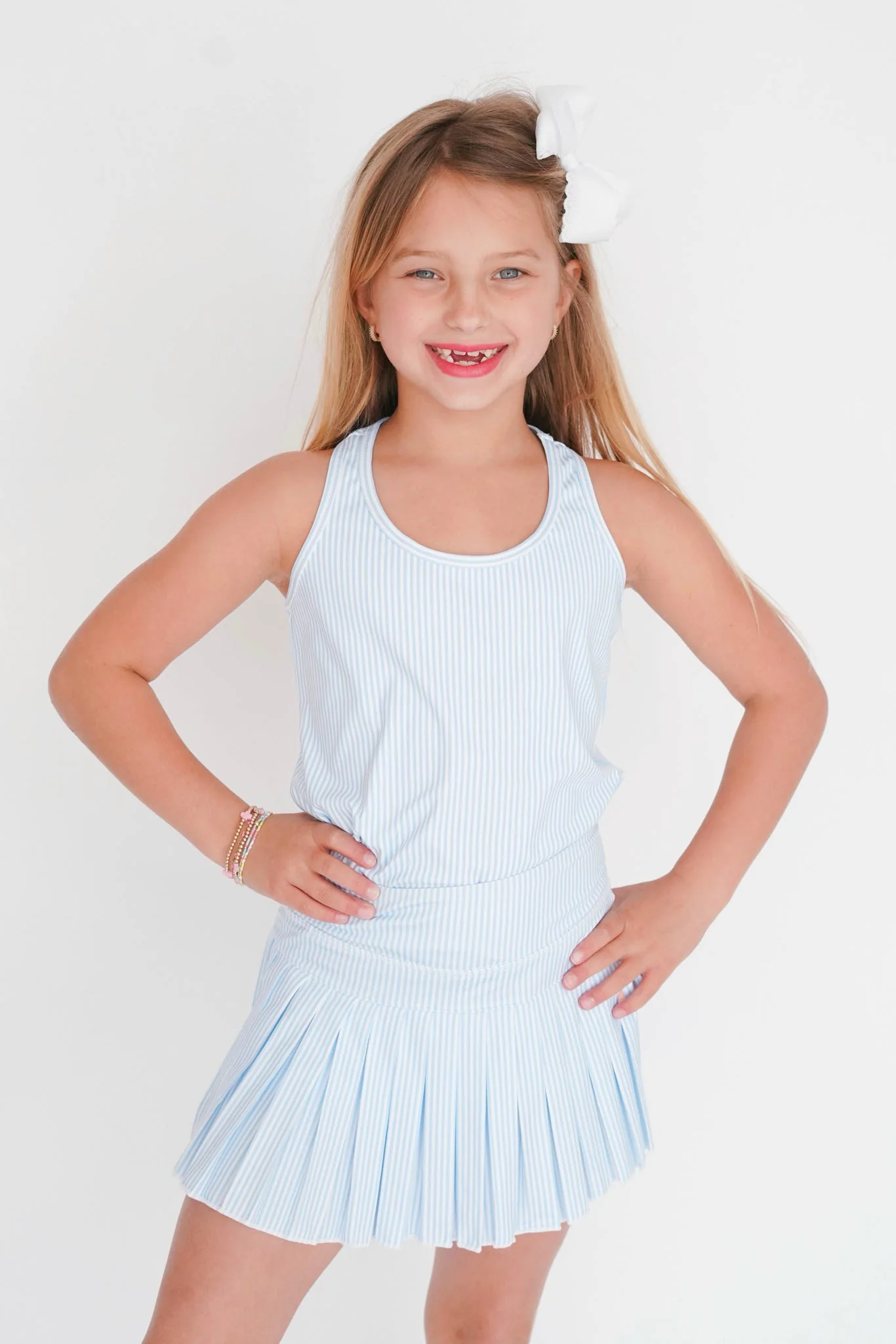 Azarhia Striped Mini Pleat Skort - Image 5