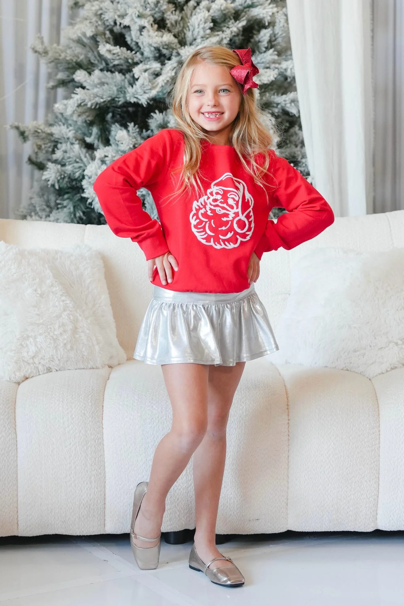Girls' Santa Sweatshirt - Image 2