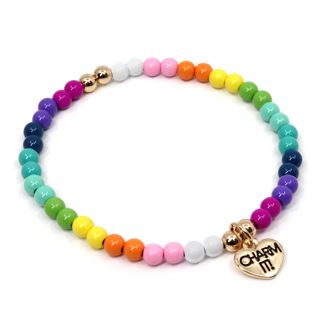 Girls' Charm It!  Stretch Bead Bracelet - Image 2