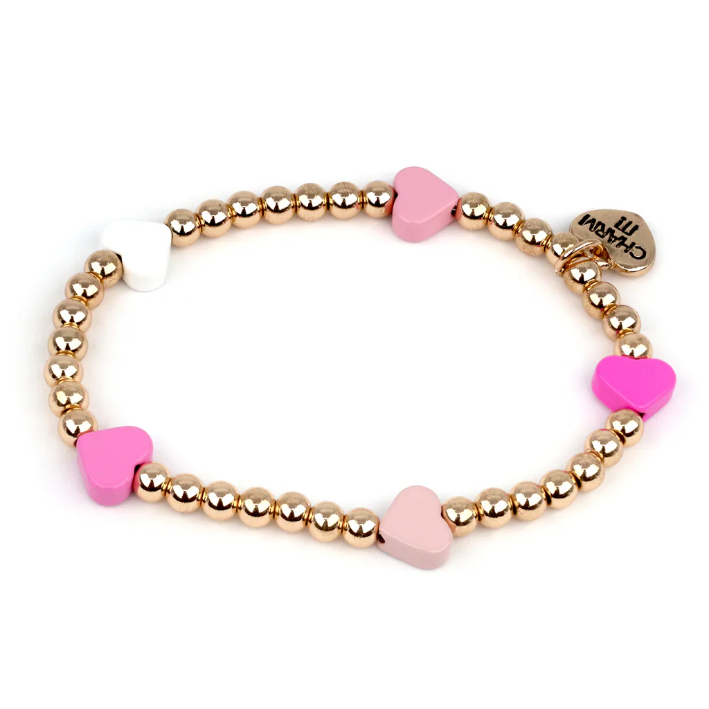 Girls' Charm It!  Stretch Bead Bracelet - Image 3