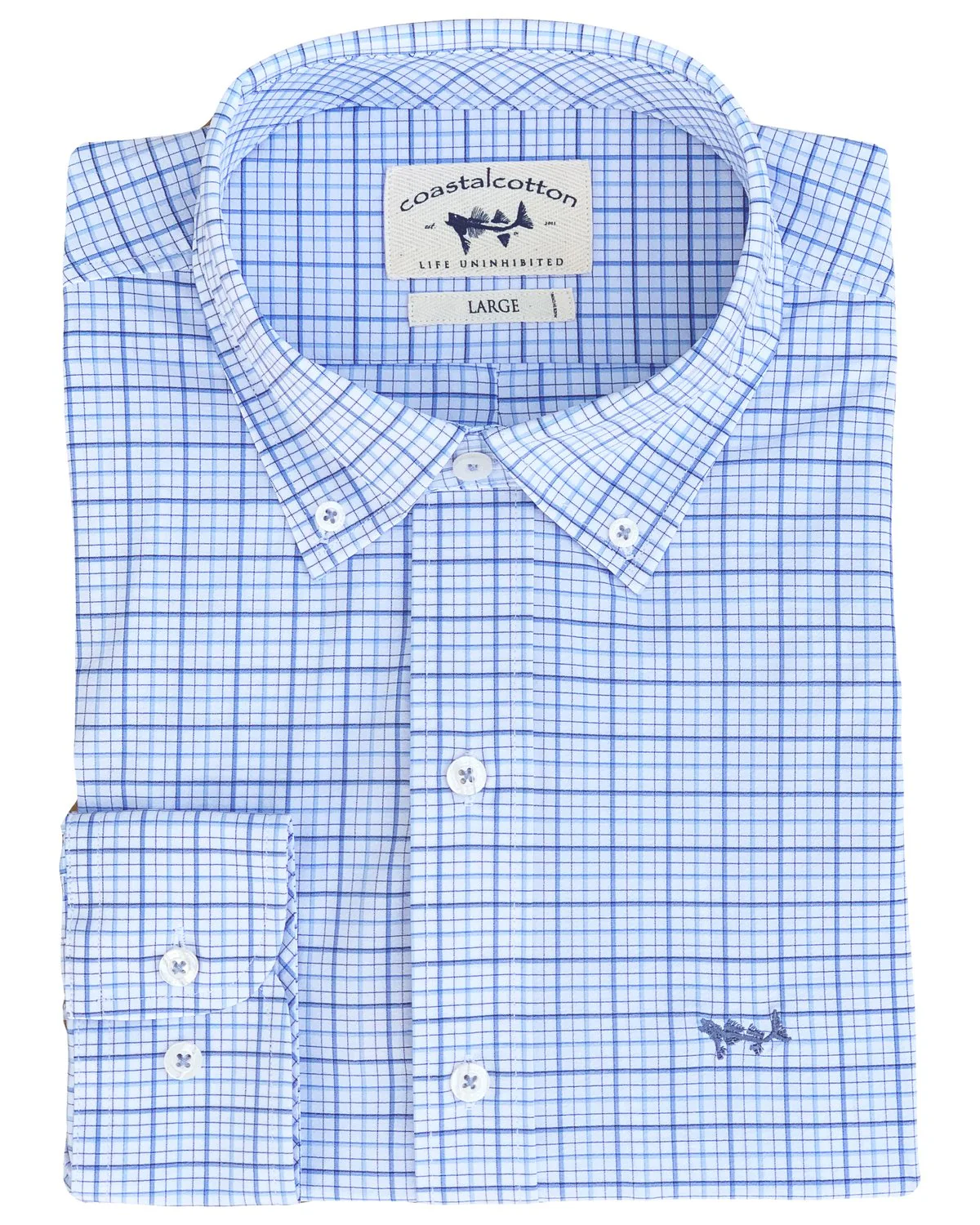 Coastal Cotton Long Sleeve Performance Sport Shirt - Image 7