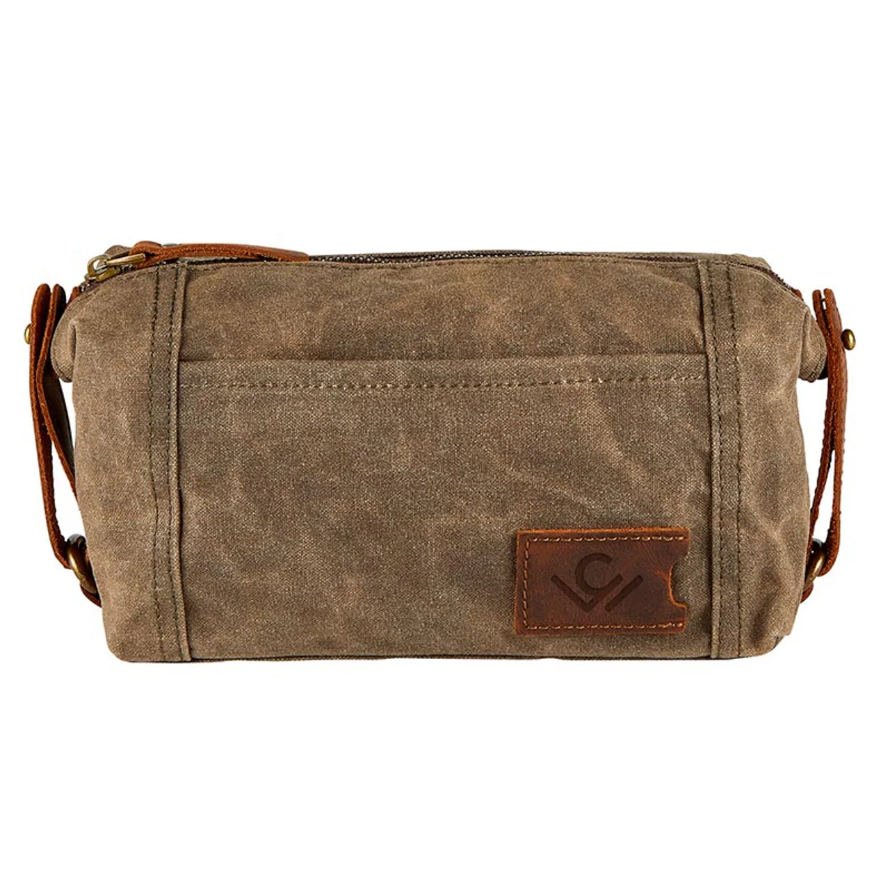 Cole Wheeler Waxed Canvas Dopp Kit Bag - Image 2