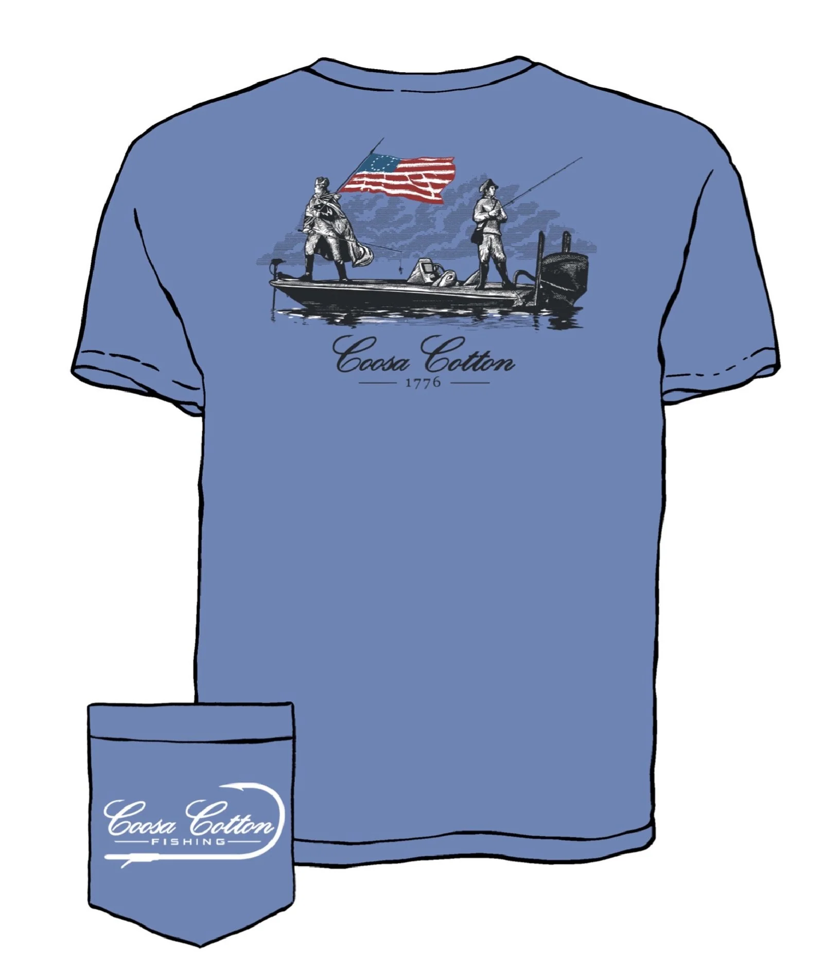 Coosa Cotton 1776 Pocket Tee - Image 3