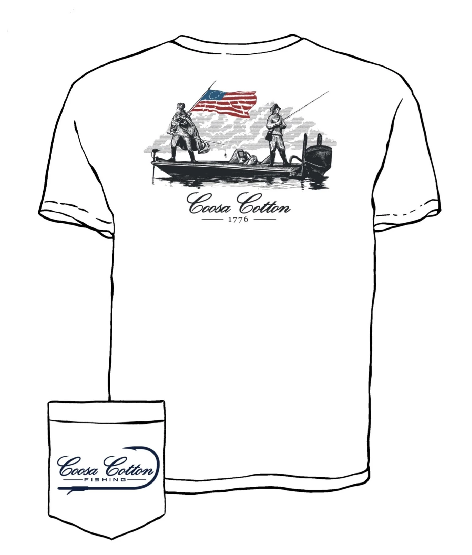 Coosa Cotton 1776 Pocket Tee - Image 4