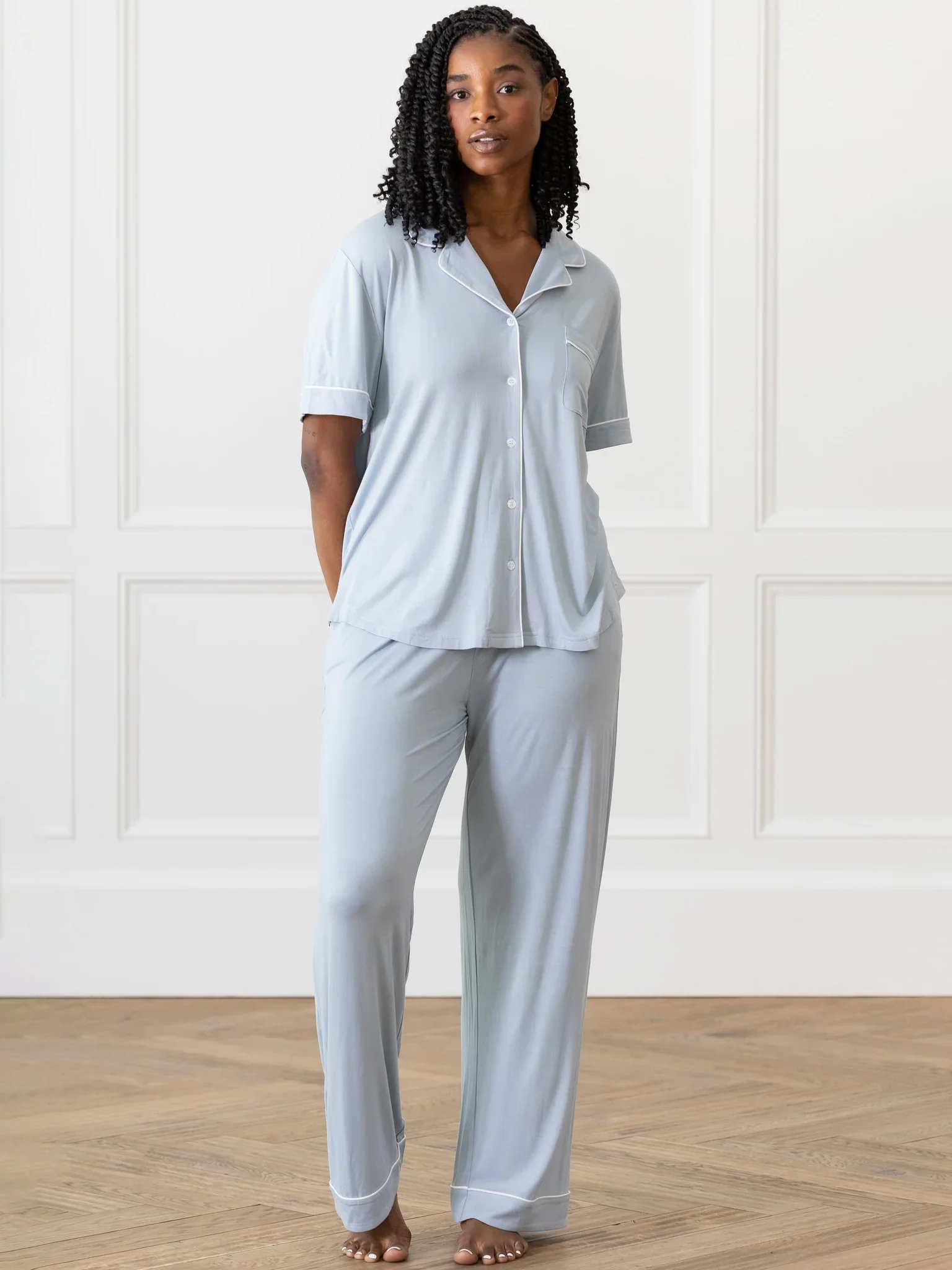 Cozy Earth Short Sleeve Bamboo PJ Top - Image 10