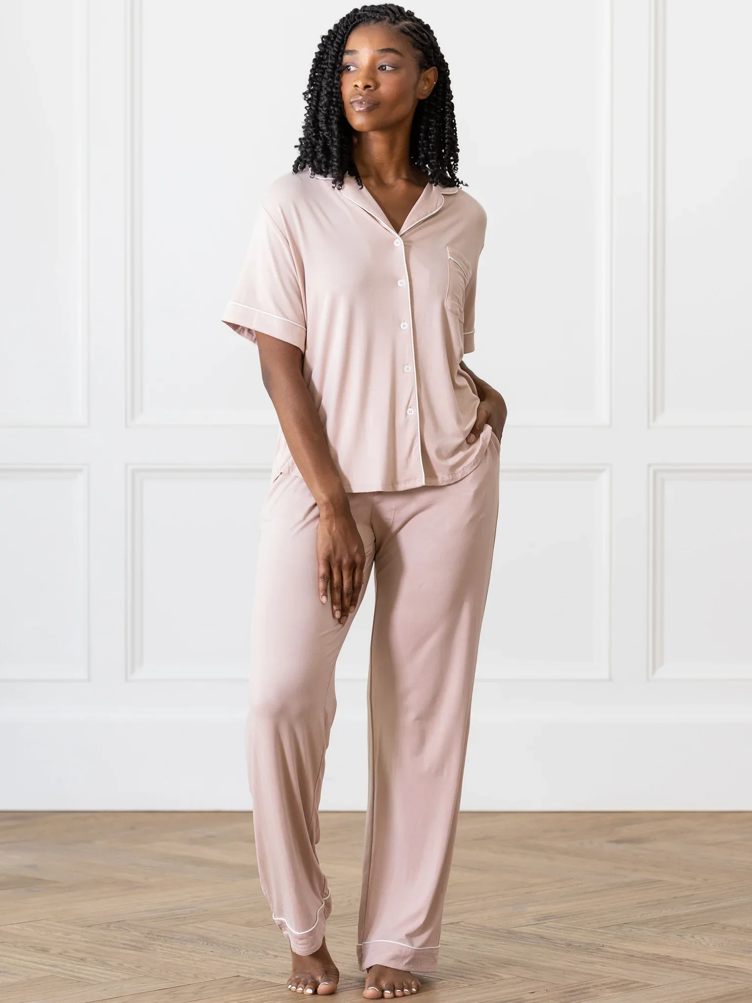 Cozy Earth Short Sleeve Bamboo PJ Top - Image 8