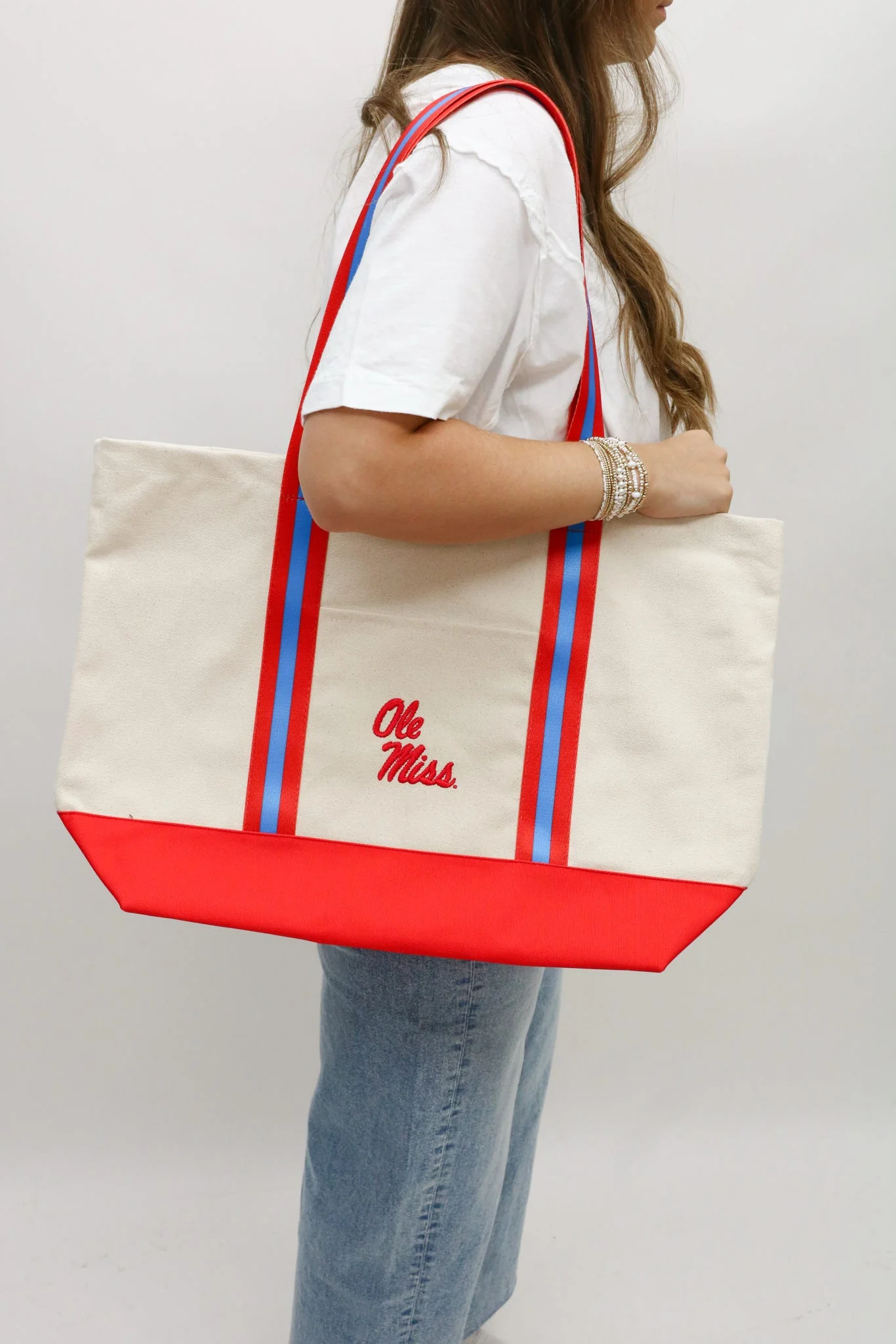 Canvas Collegiate Boat Tote - Image 3