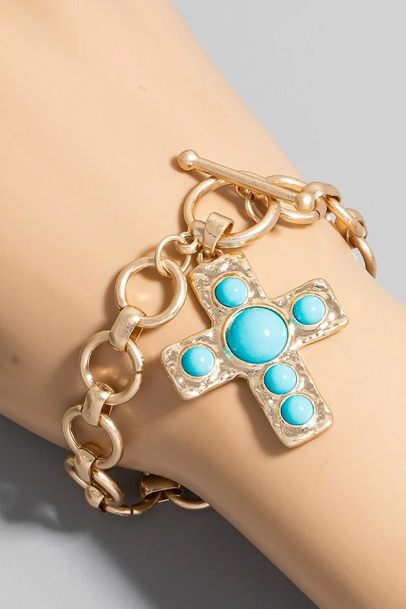 Cross Charm Bracelet - Image 2