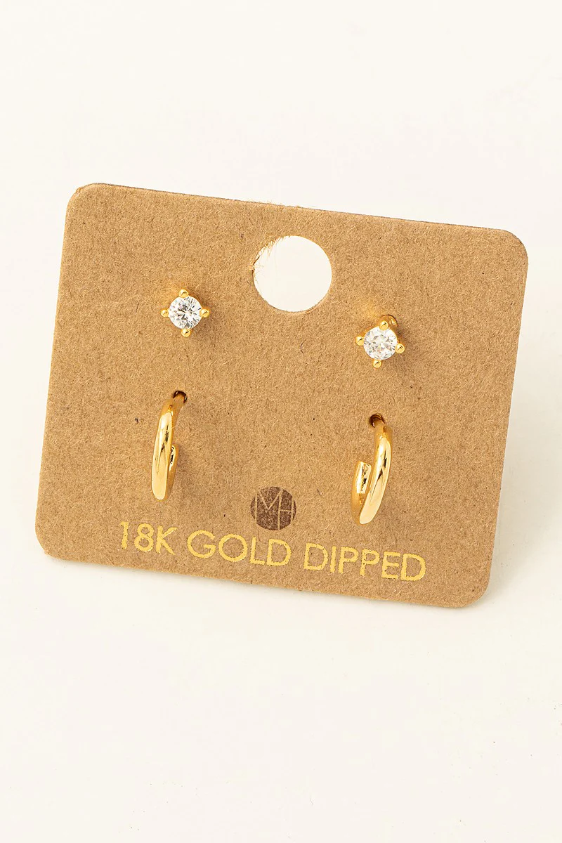 Four Piece Post Stud Earrings - Image 2