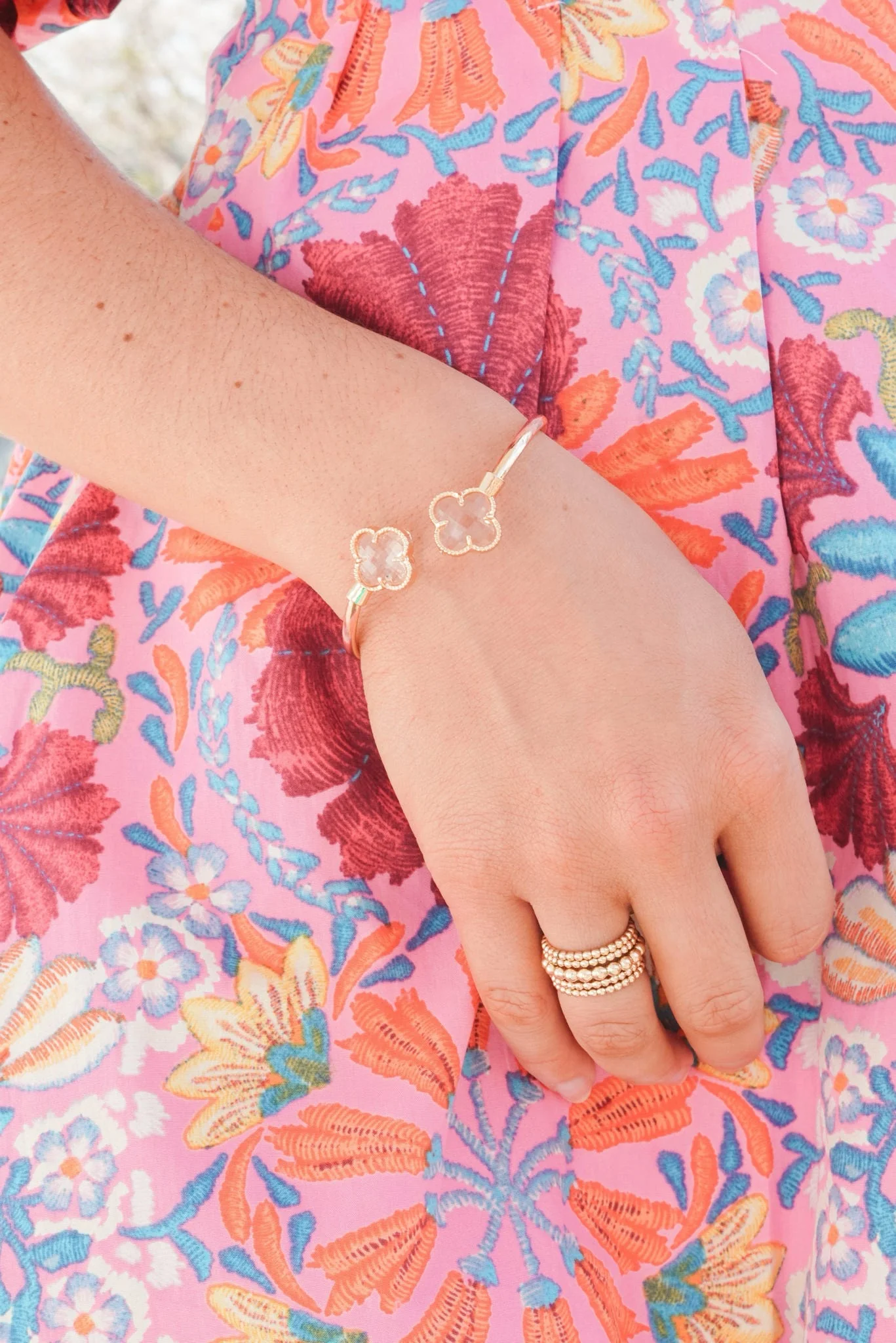 Clover Cuff Bracelet