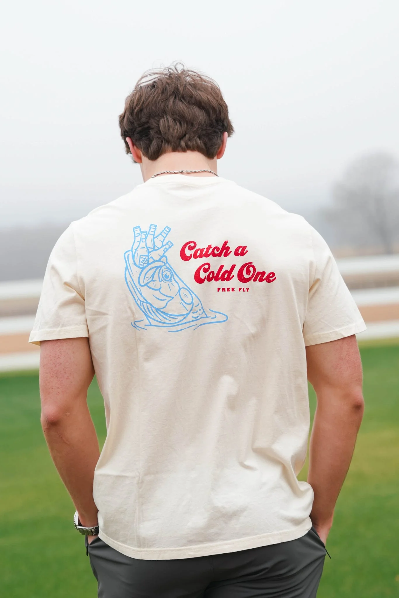 Free Fly Cold Ones Pocket Tee