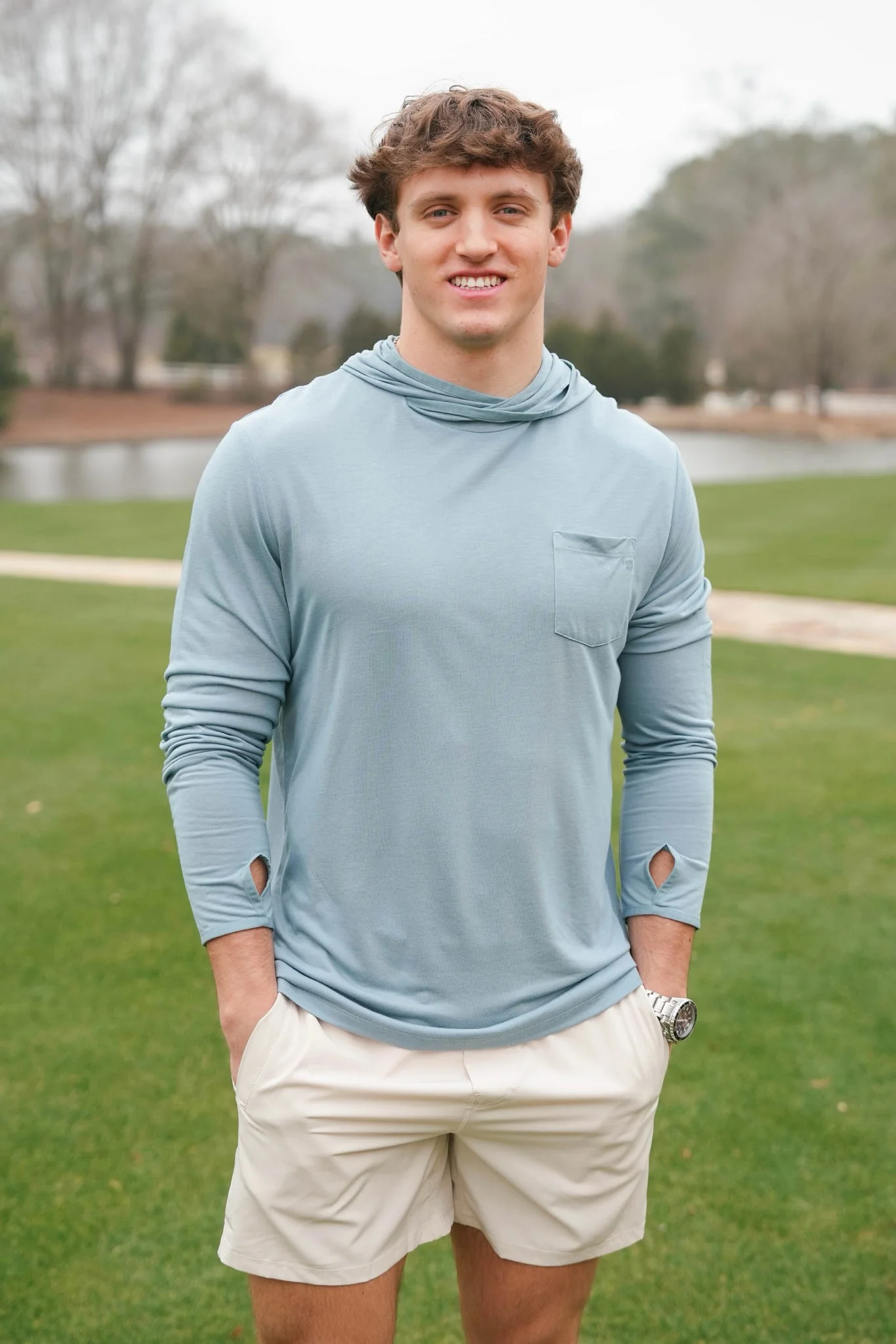 Free Fly Men's Bamboo Lightweight Hoodie - Image 3