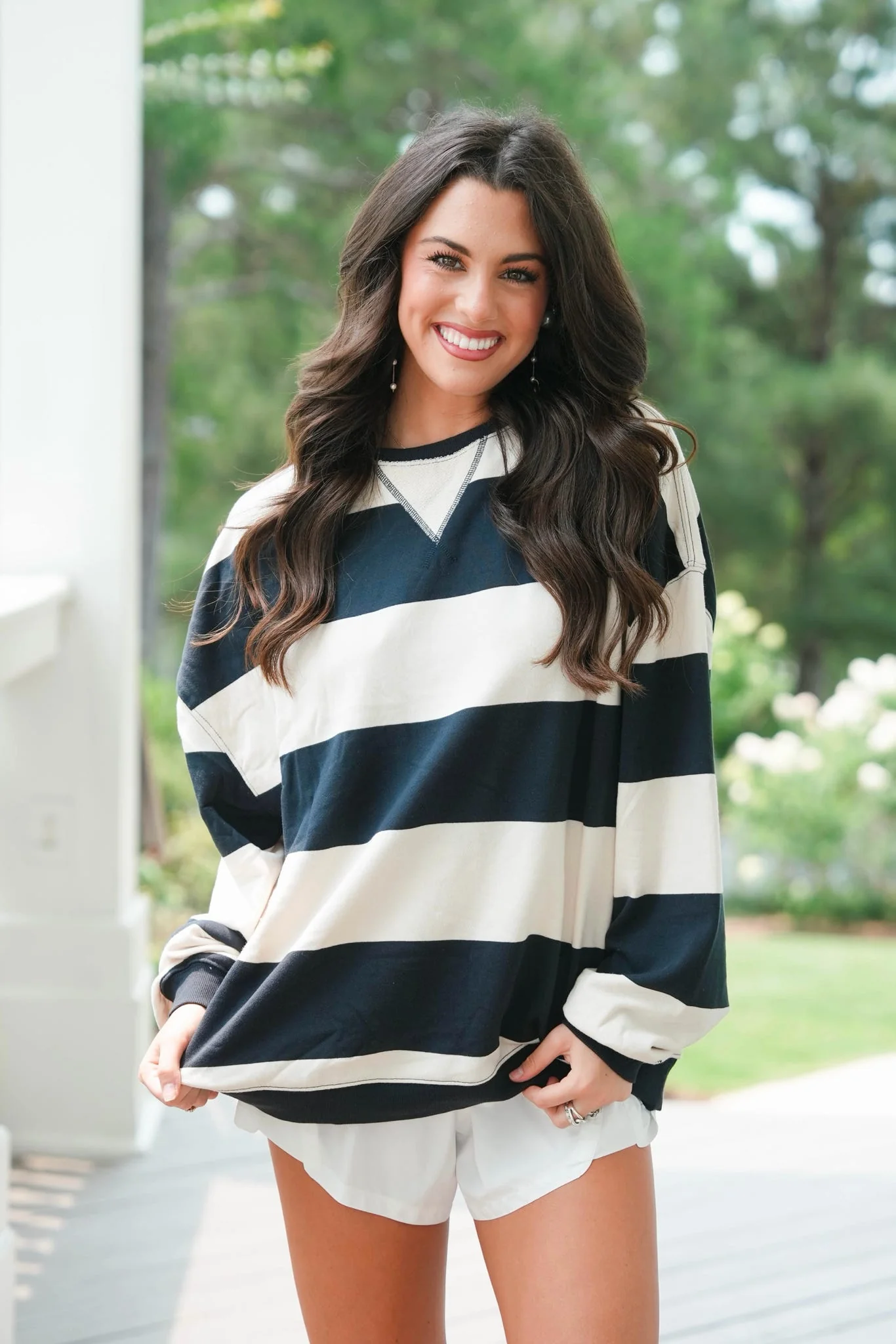 Free People Classic Stripe Crew Wide - Image 3