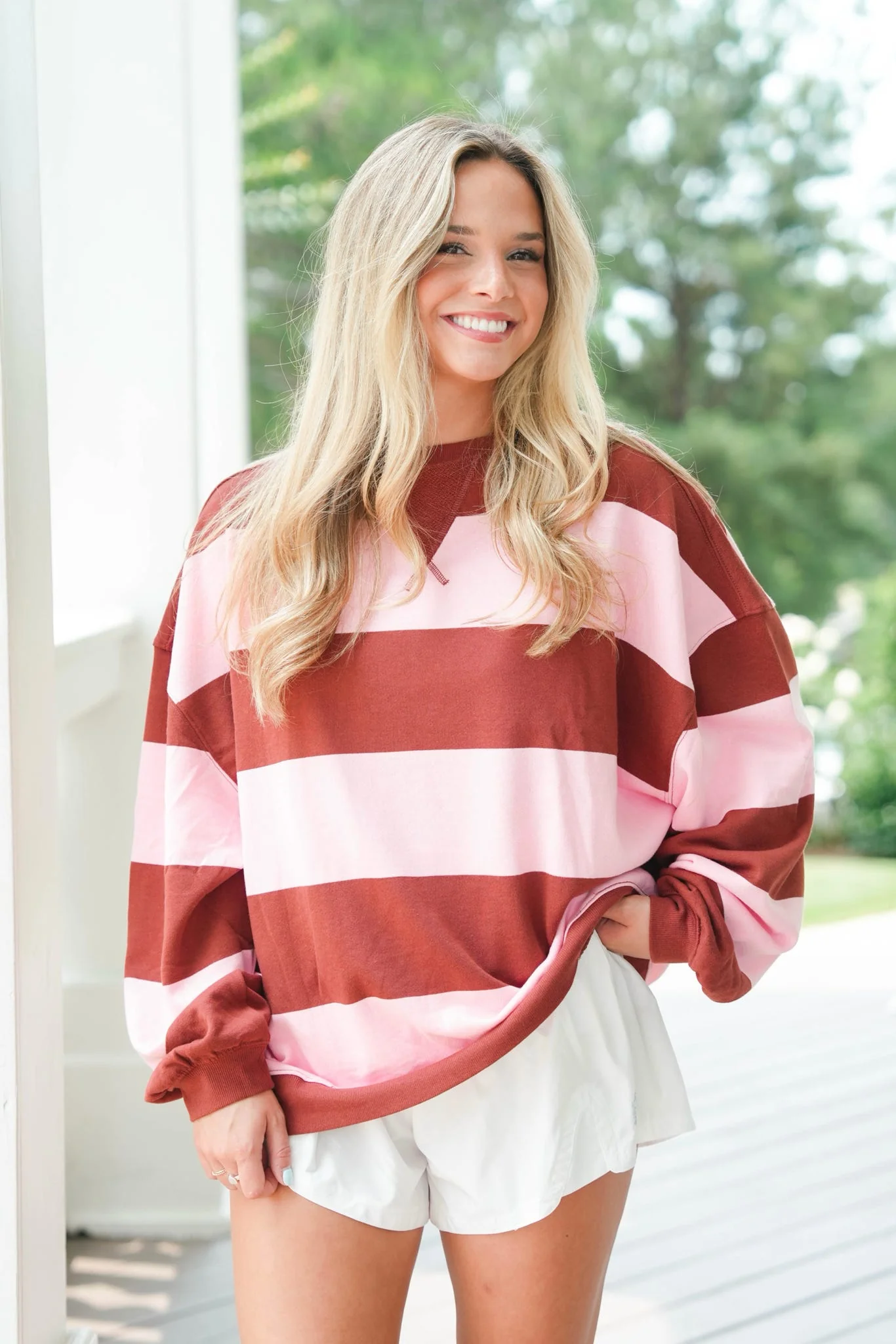 Free People Classic Stripe Crew Wide - Image 4
