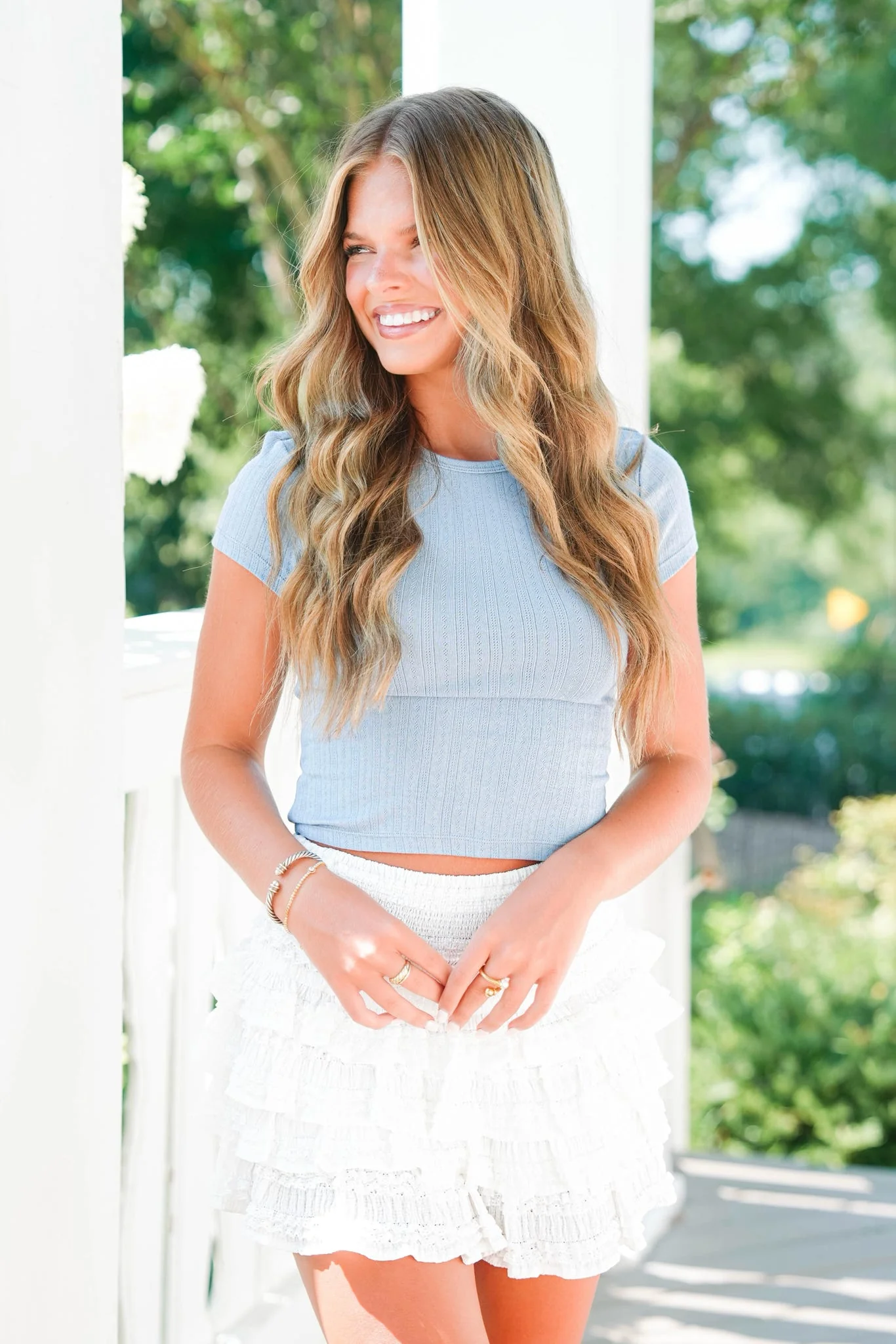 Free People Wait A Minute Baby Tee - Image 7
