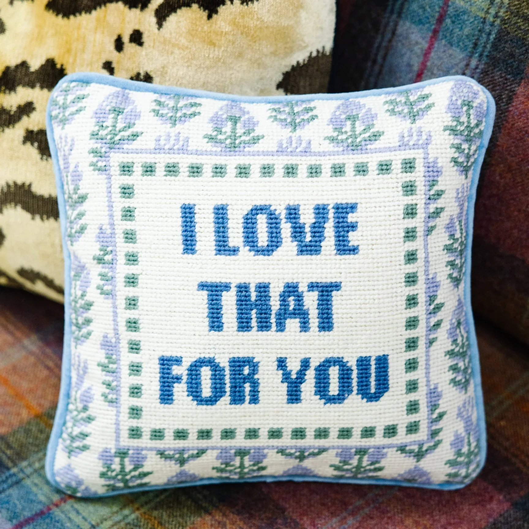 Furbish Needlepoint Pillow - Image 4