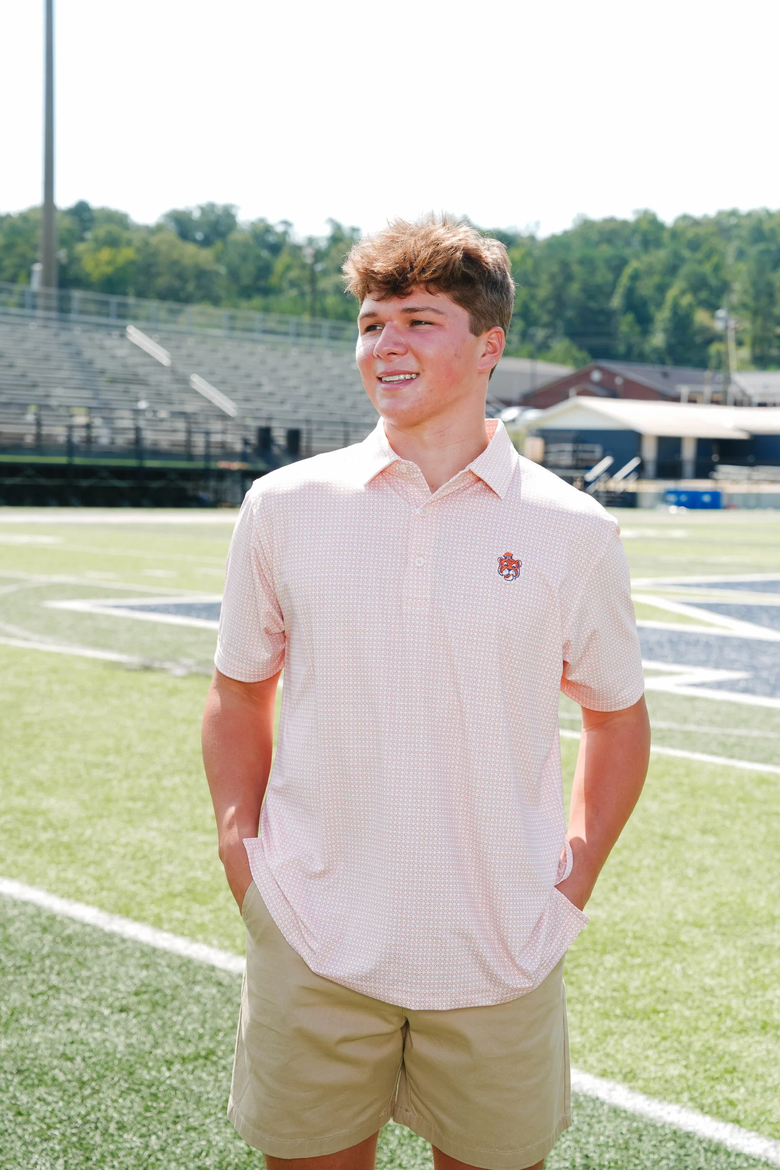 Aubie Tile Print Polo - Image 6