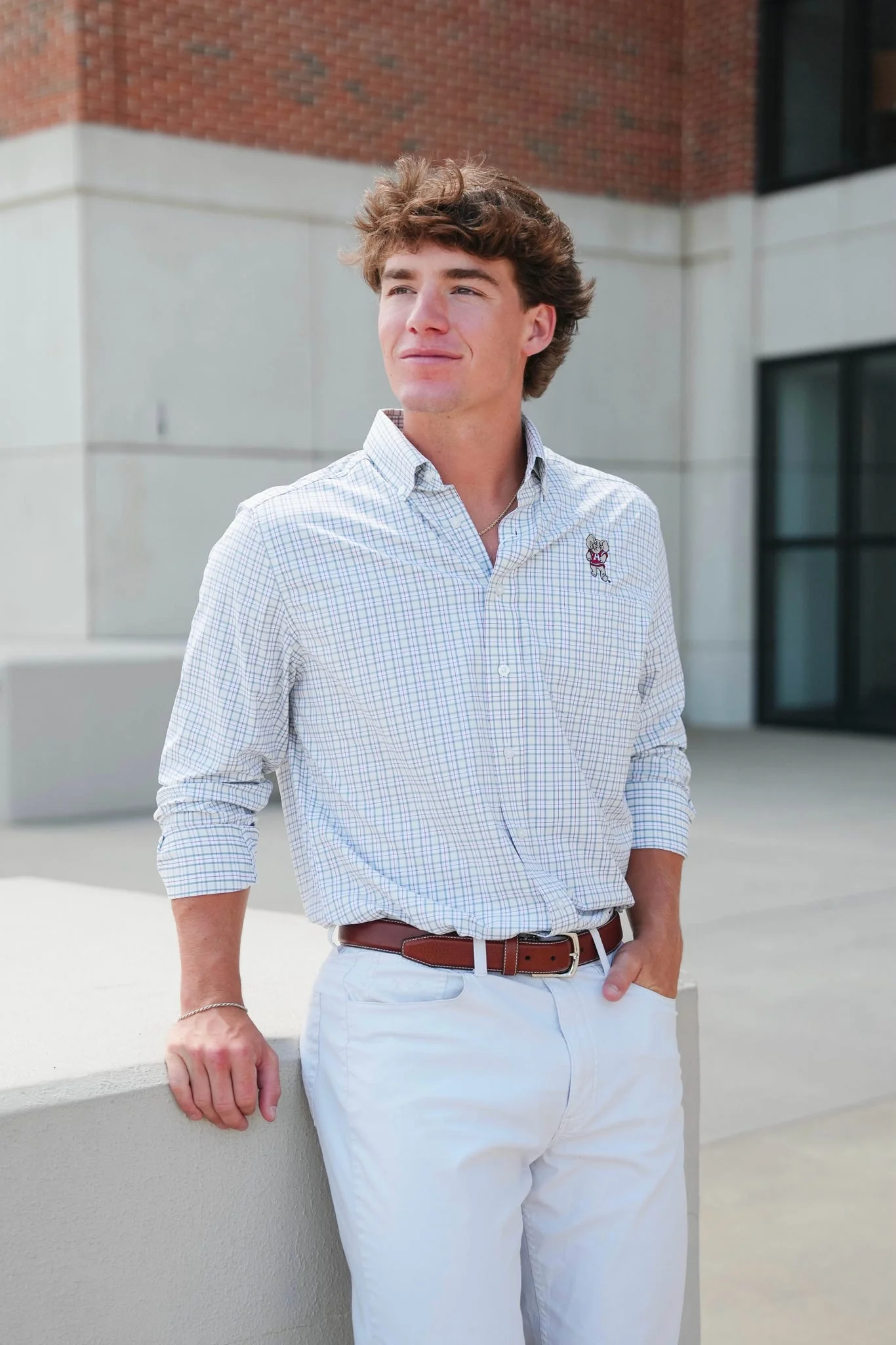 Gen Teal Bradbury Big AL Performance Button Down - Image 3