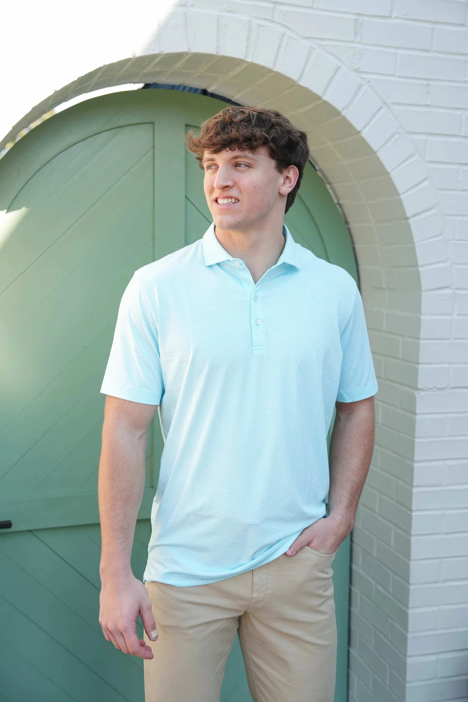 Johnnie O Lyndon Stripe Performance Polo - Image 4