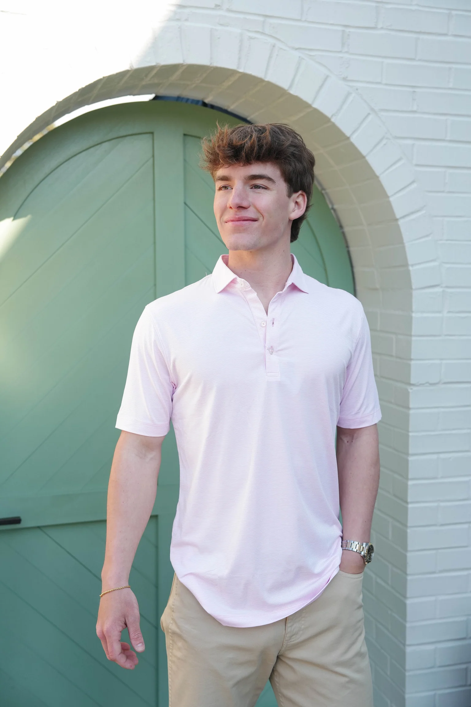 Johnnie O Lyndon Stripe Performance Polo - Image 6