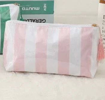 Josslyn Travel Stripe Cosmetic Makeup Bag - Image 3