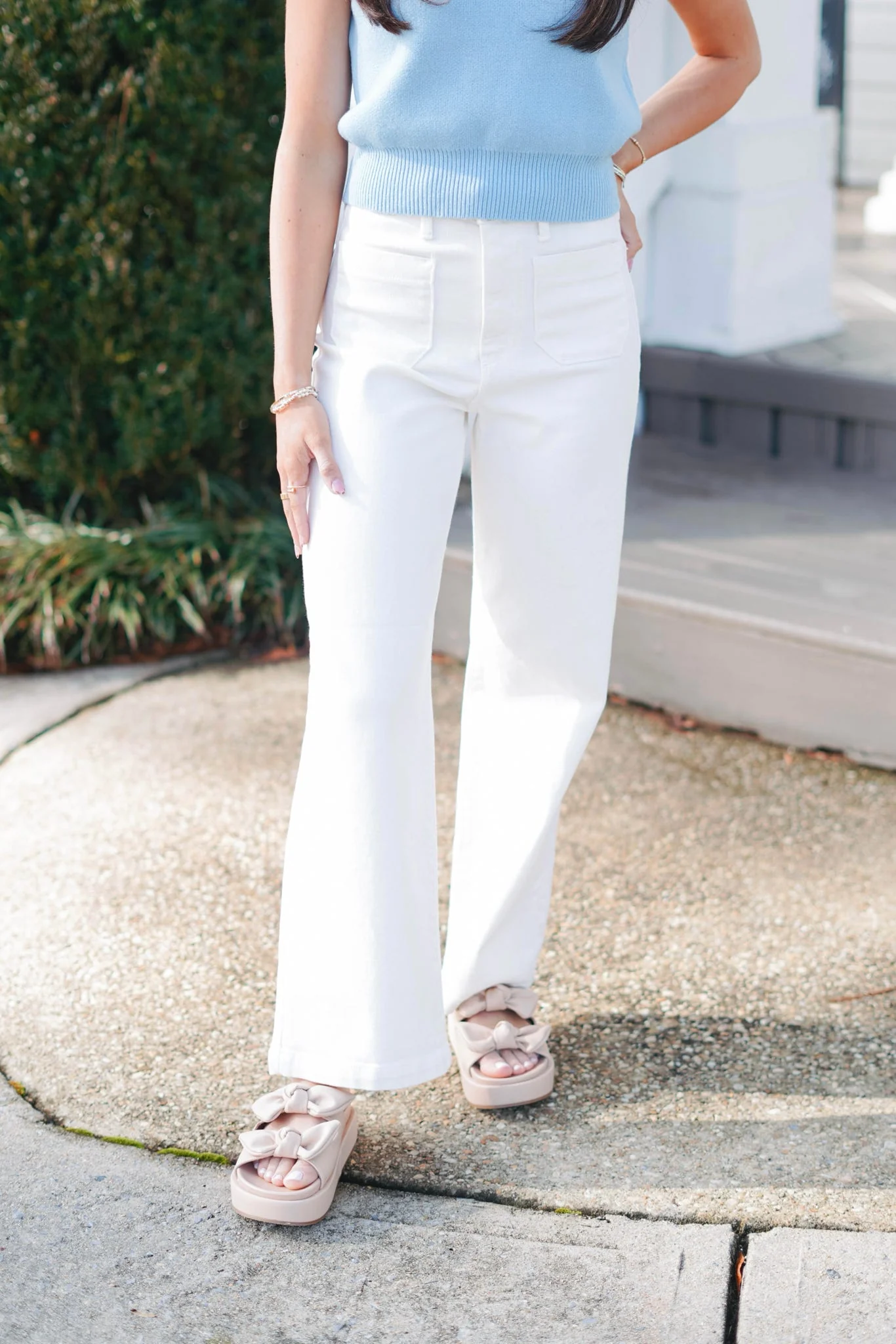 Just Black Patch Pocket Wide Leg Jeans - Image 9