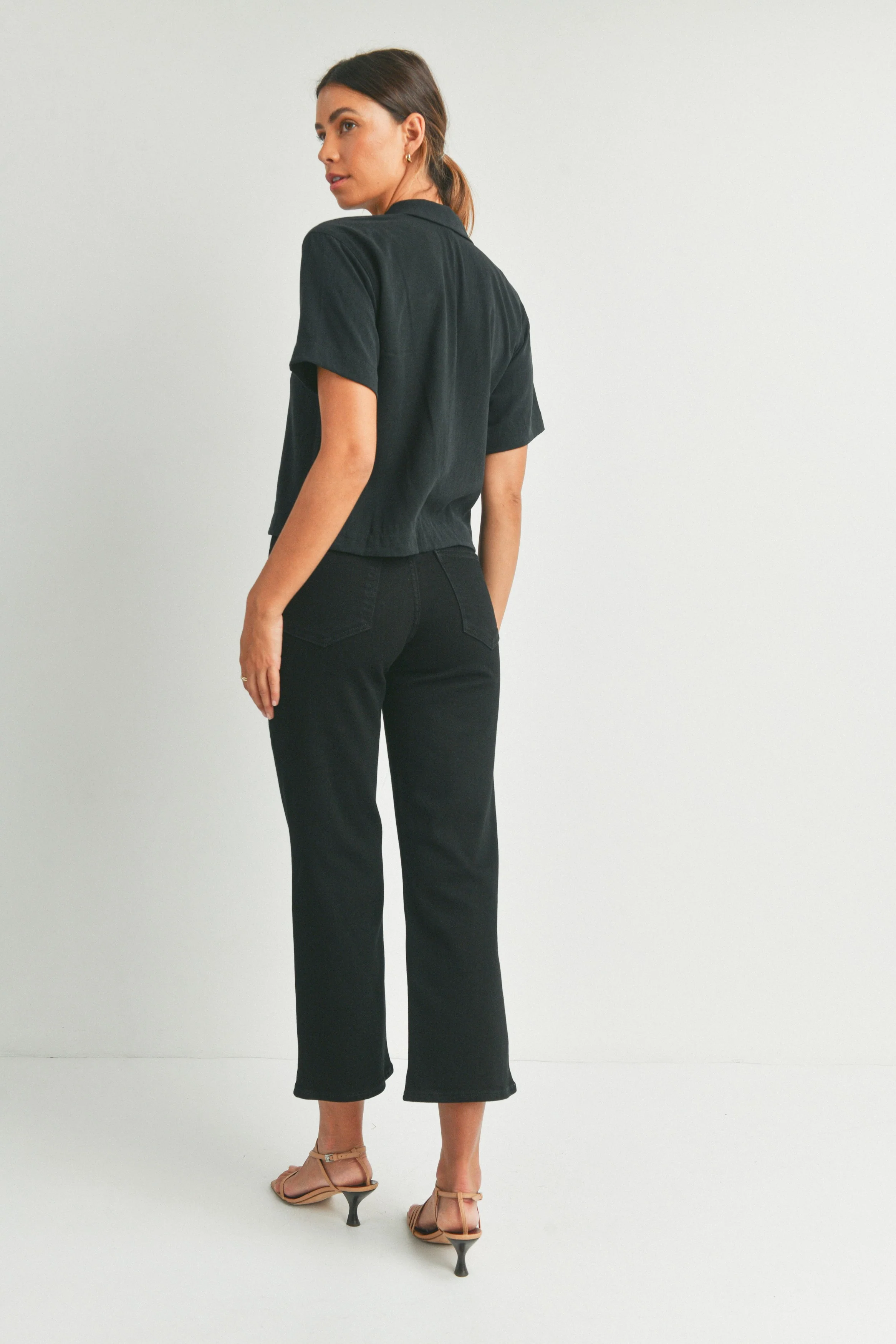 Just Black Denim Cropped Jean - Image 3