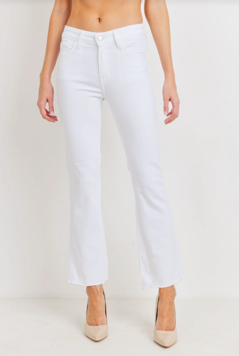 Just Black Cropped Flare Jean - Image 4