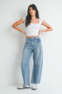 Just Black Barrel Jeans - Image 6