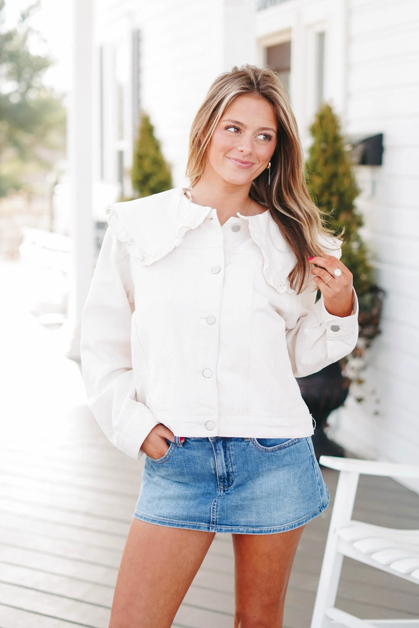 Just Black Denim Skort - Image 5