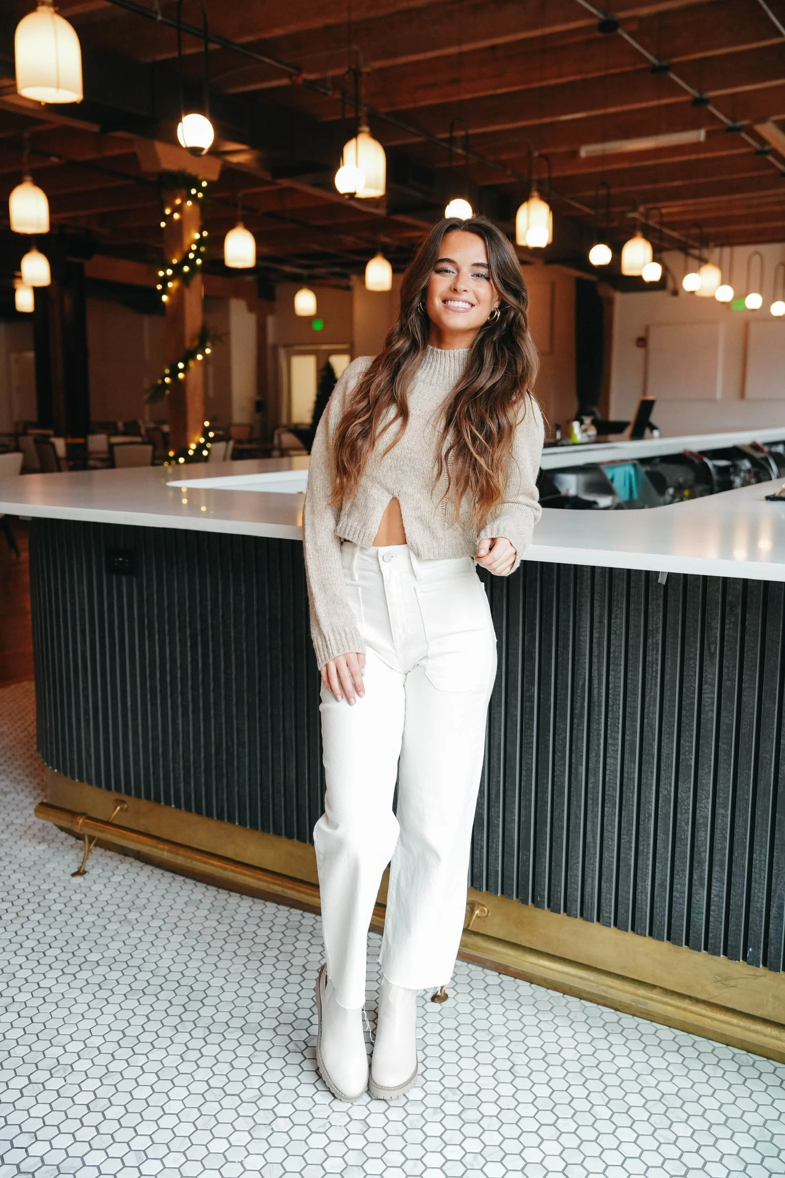 Just Black Nautical Wide Leg Jeans - Image 5