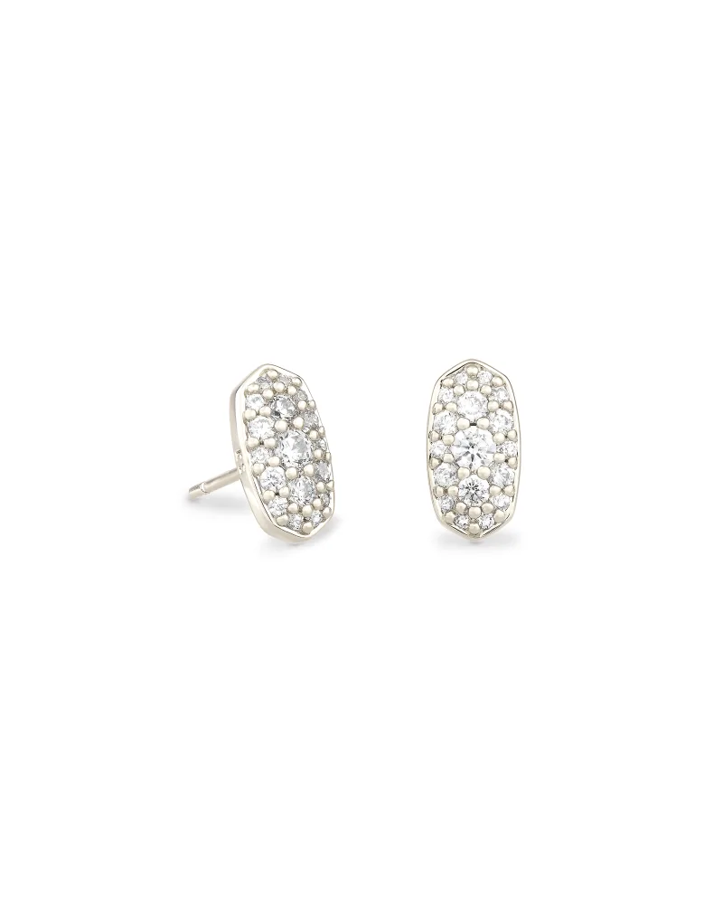 Kendra Scott Grayson Crystal Stud Silver