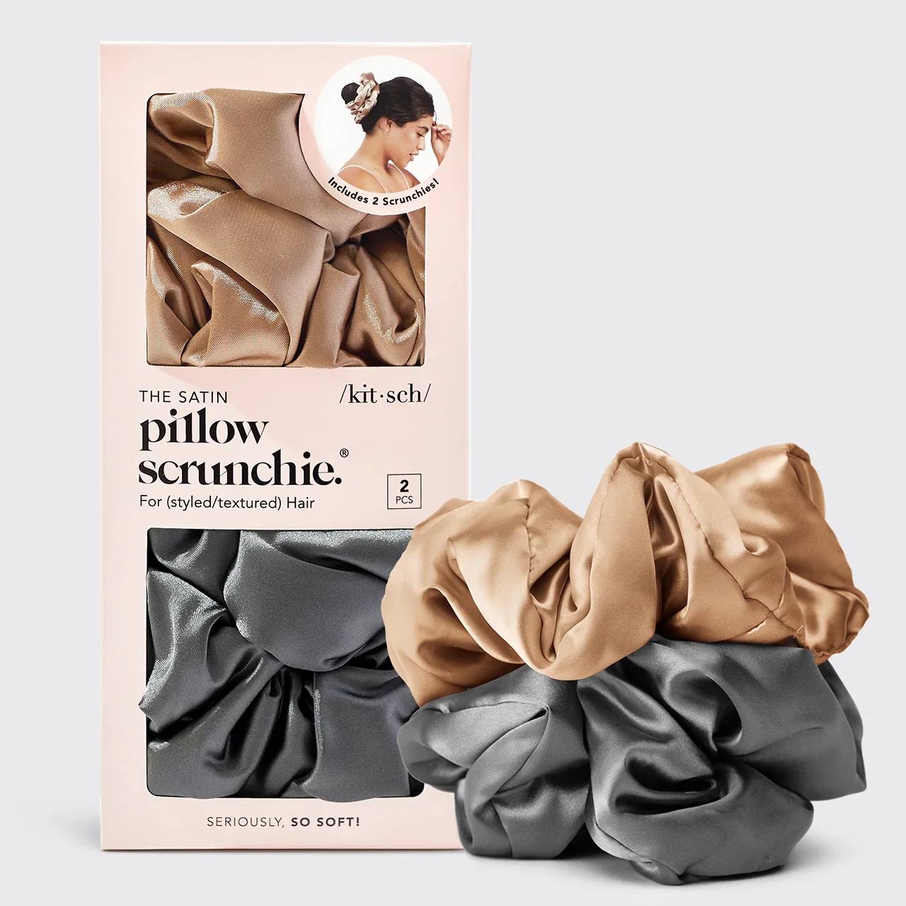 Kitsch Satin Pillow Scrunchies - Image 2