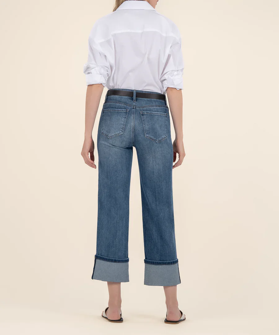 Kut Charlotte High Rise 4" Roll Up Jean - Image 3
