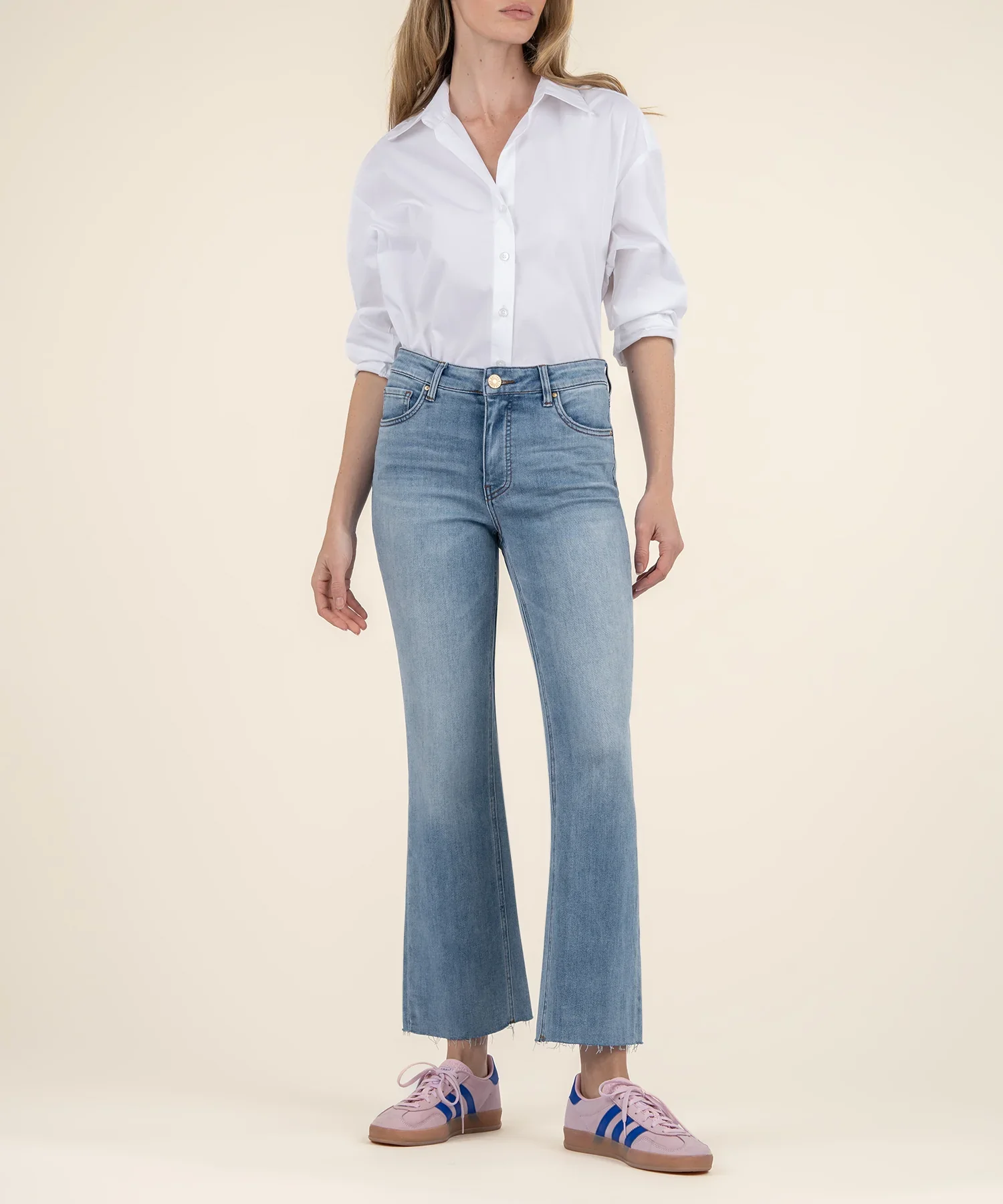 Kut Kelsey High Rise Ankle Flare Jean - Image 5
