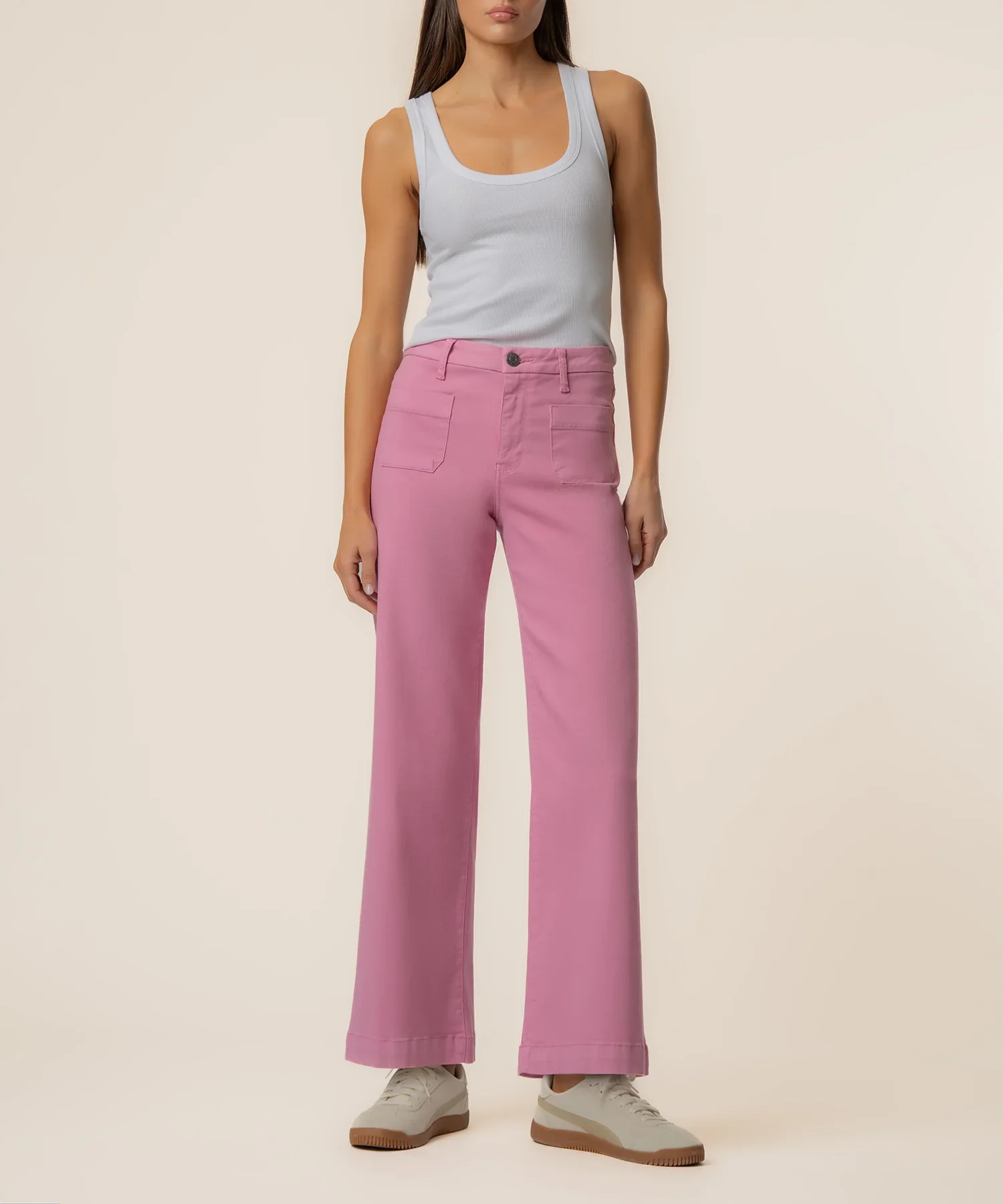 Kut Meg High Rise Wide Leg w/Patch Jean