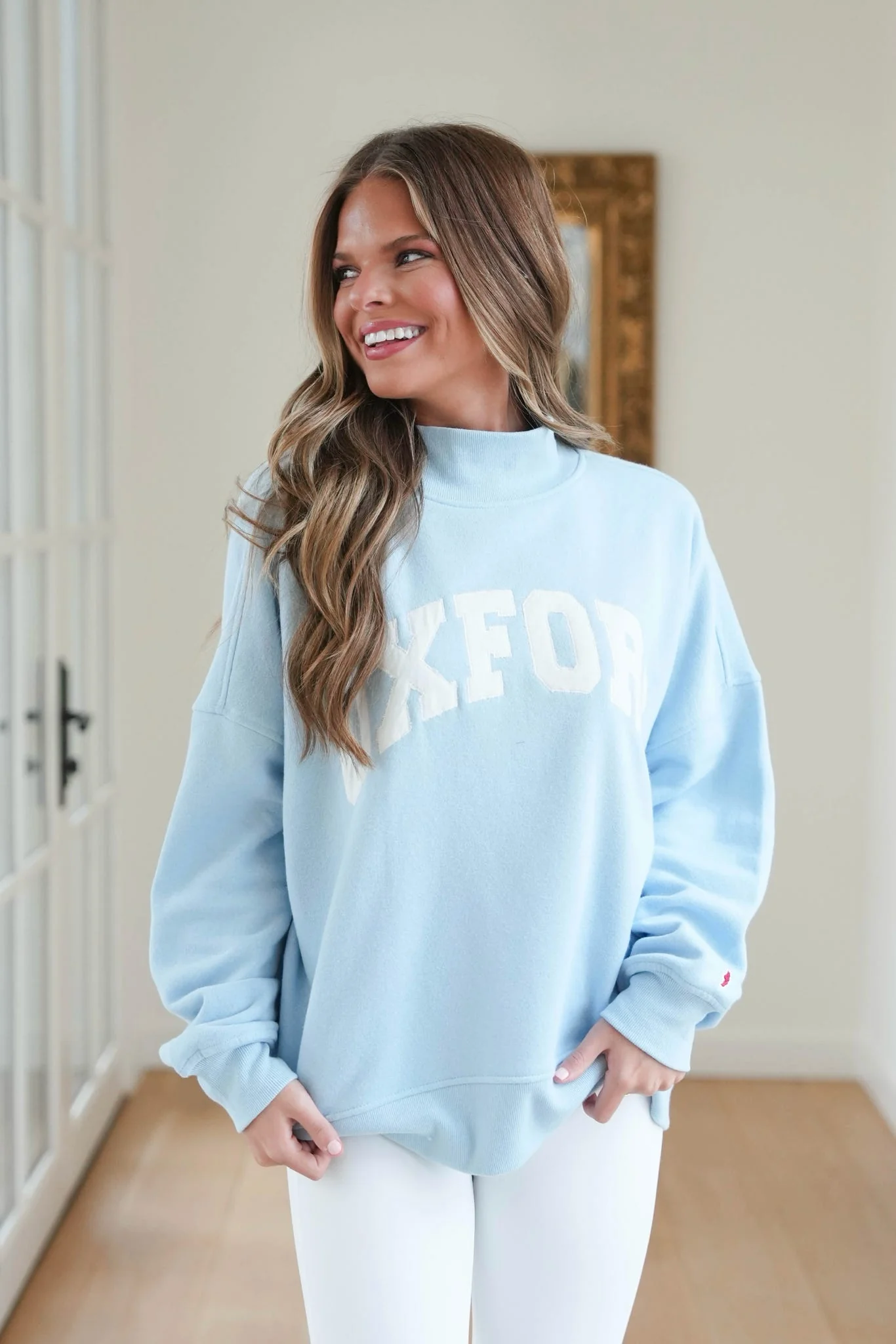 Oxford Mockneck Sweatshirt - Image 2