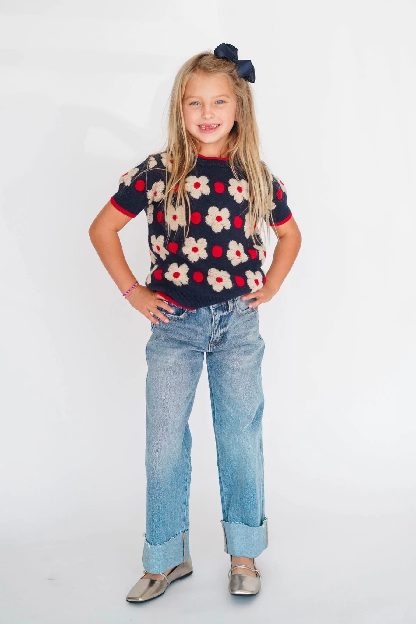 Girls' Flower Fields Sweater - Image 2