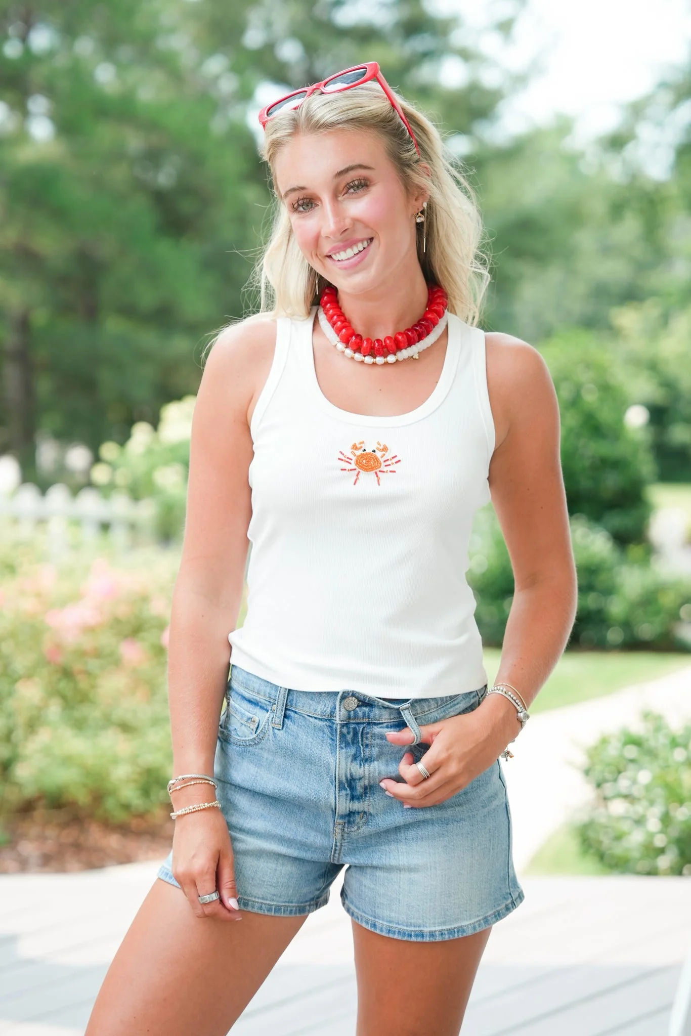 Beaded Crab Tank - Image 5