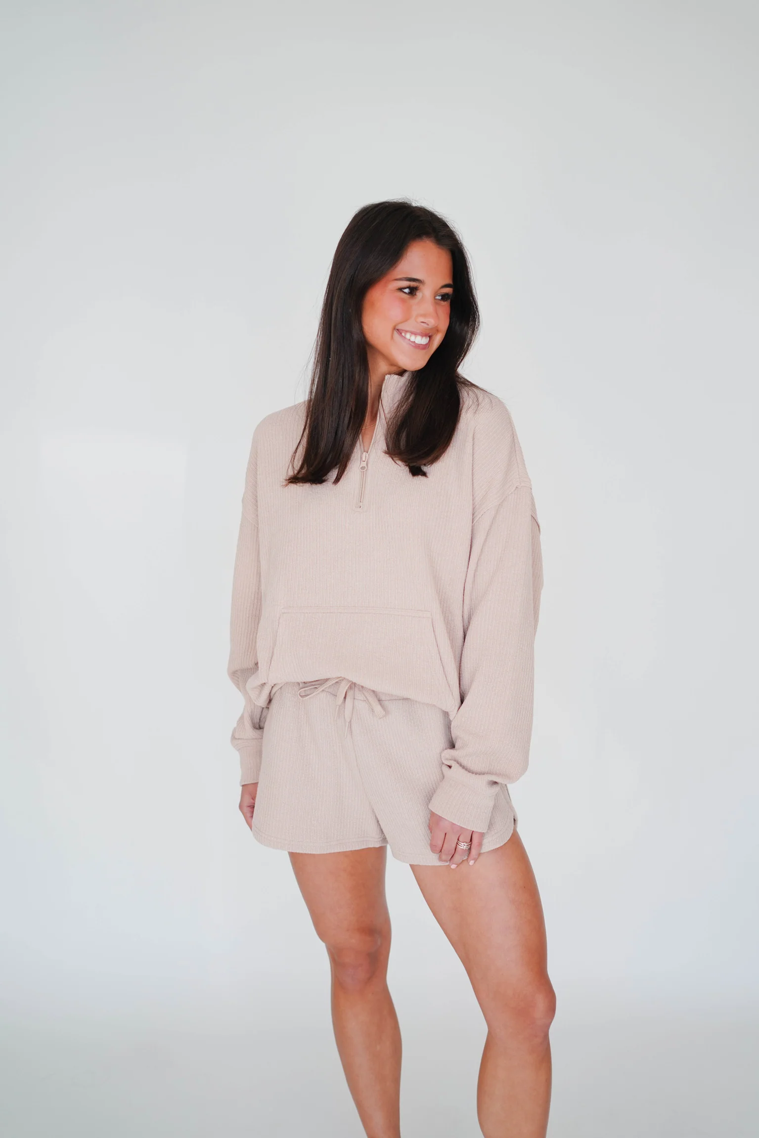 Rib Cord Quarter Zip - Image 4