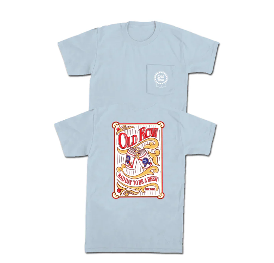 Old Row BDTBAB Retro Mirror Pocket Tee - Image 3