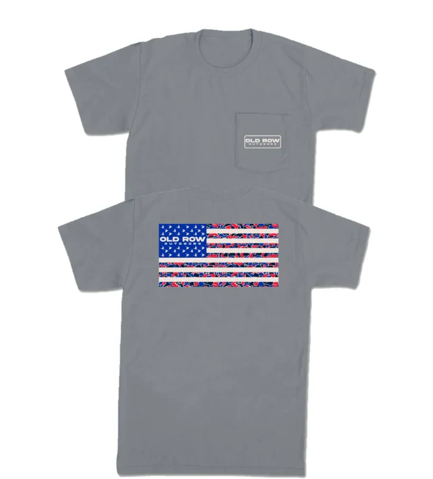 Old Row Camo Flag Tee