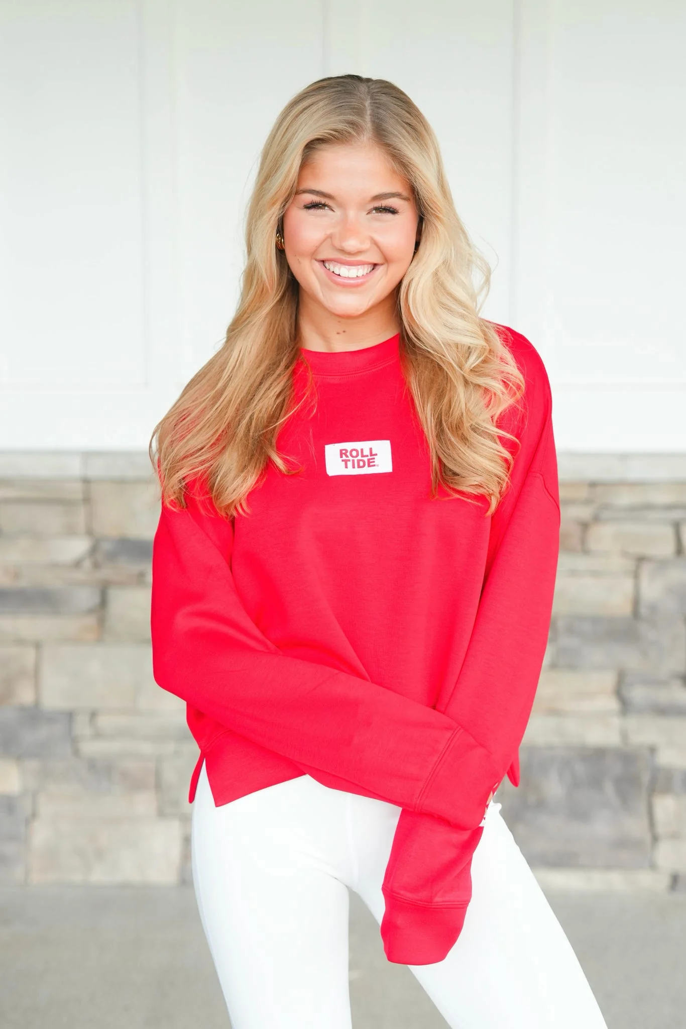 Scarlet & Gold Roll Tide Ava Airy Crewneck - Image 4