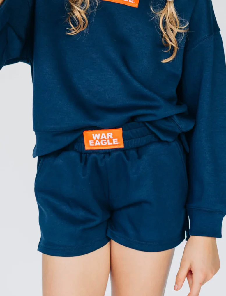 Girls' Scarlet & Gold War Eagle Ava Airy Short - Image 2