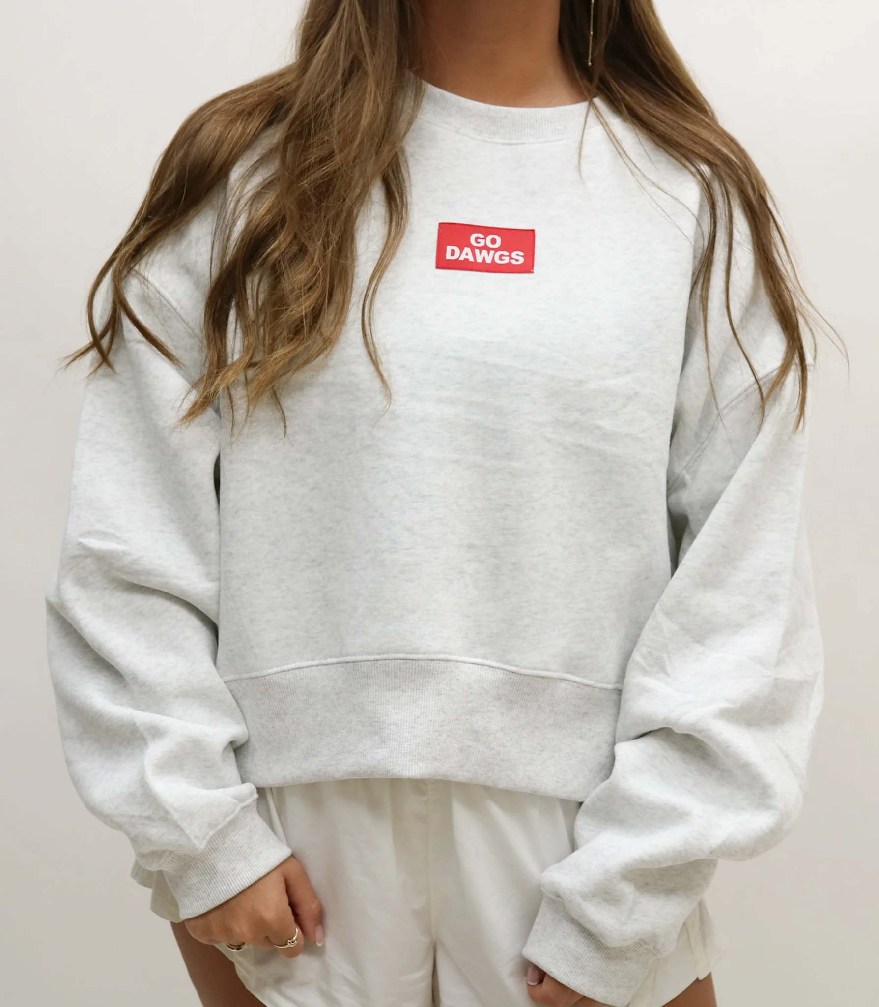 Scarlet Go Dawgs Drop Shoulder Sweatshirt - Image 3