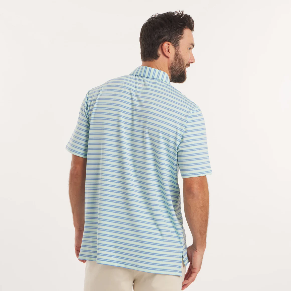 Southern Marsh Bermuda Performance Polo Grayton Stripe - Image 5