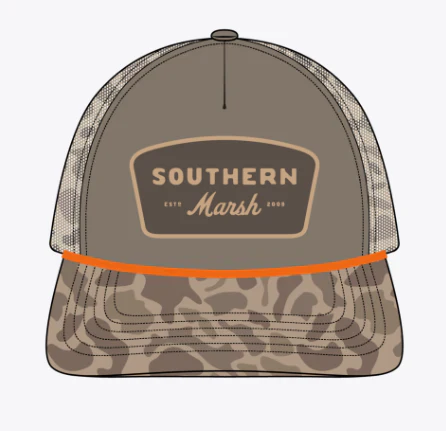 Southern Marsh Pintail Trucker Hat - Retro Camo - Image 2