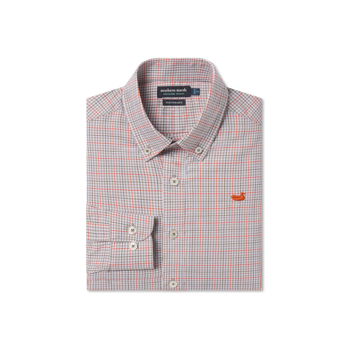 Boys' Southern Marsh Dyer Performance Gingham Dress Shirt - Image 7