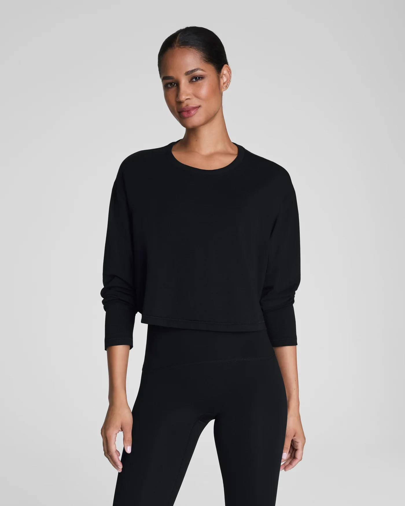 Spanx Cropped Long Sleeve Top - Image 3